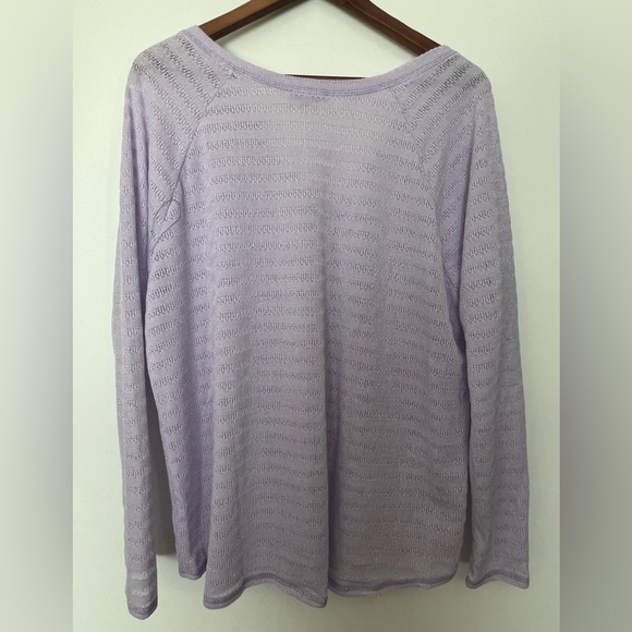 Purple Light Weight Knit Top - Picture 2 of 3